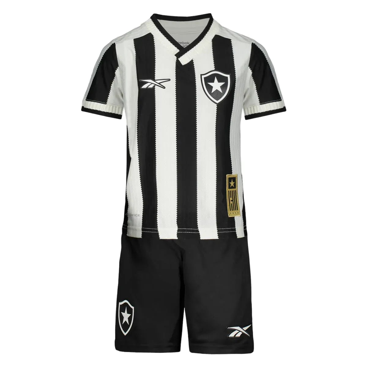 Camisa de Futebol — Conjunto Infantil Botafogo I 24/25 - Preto e Branco