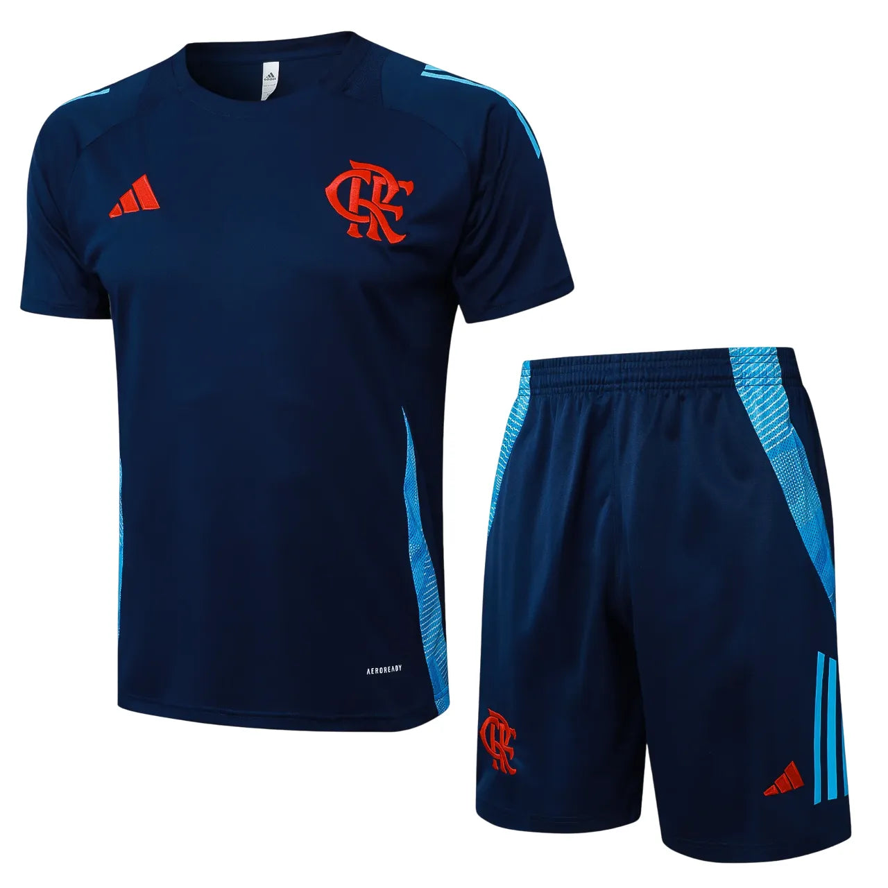 Camisa de Futebol — Conjunto Flamengo Comissão 25/26 - Azul Escuro