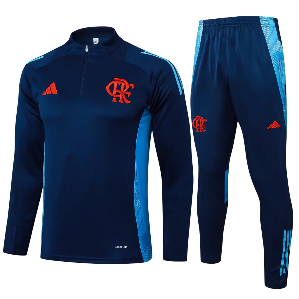 Camisa de Futebol — Conjunto Agasalho Comissão Flamengo 25/26 - Azul Escuro