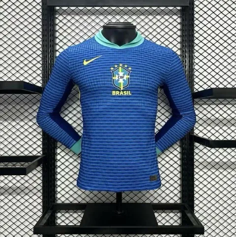 Camisa Seleção Brasileira 24/25 Manga Longa - Azul - Torcedor