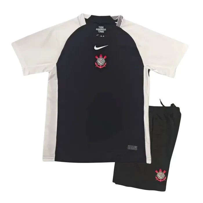 Camisa de Futebol — Conjunto Infantil Corinthians II 25/26 - Preto