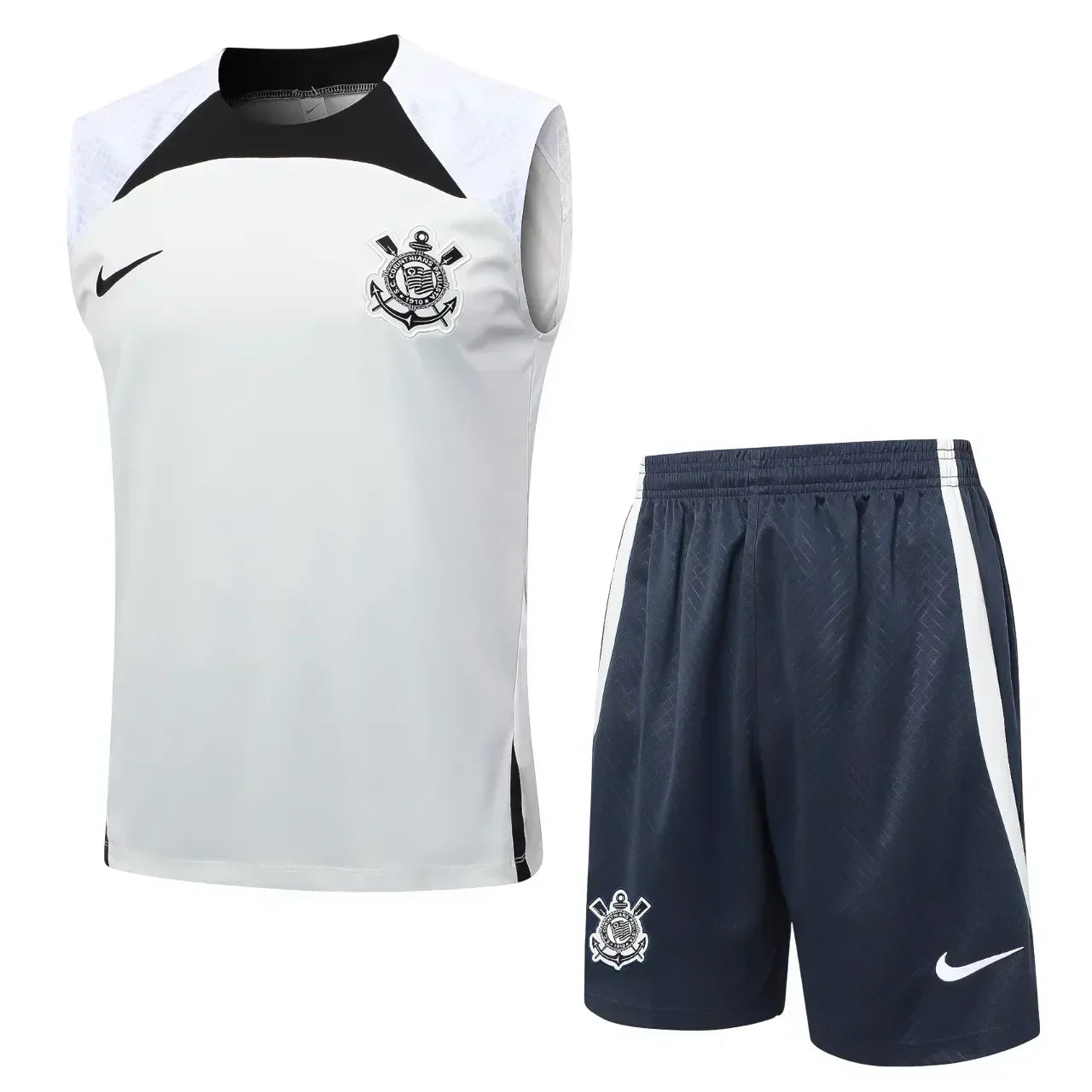 Camisa de Futebol — Conjunto Corinthians Treino Regata 24/25 - Branco