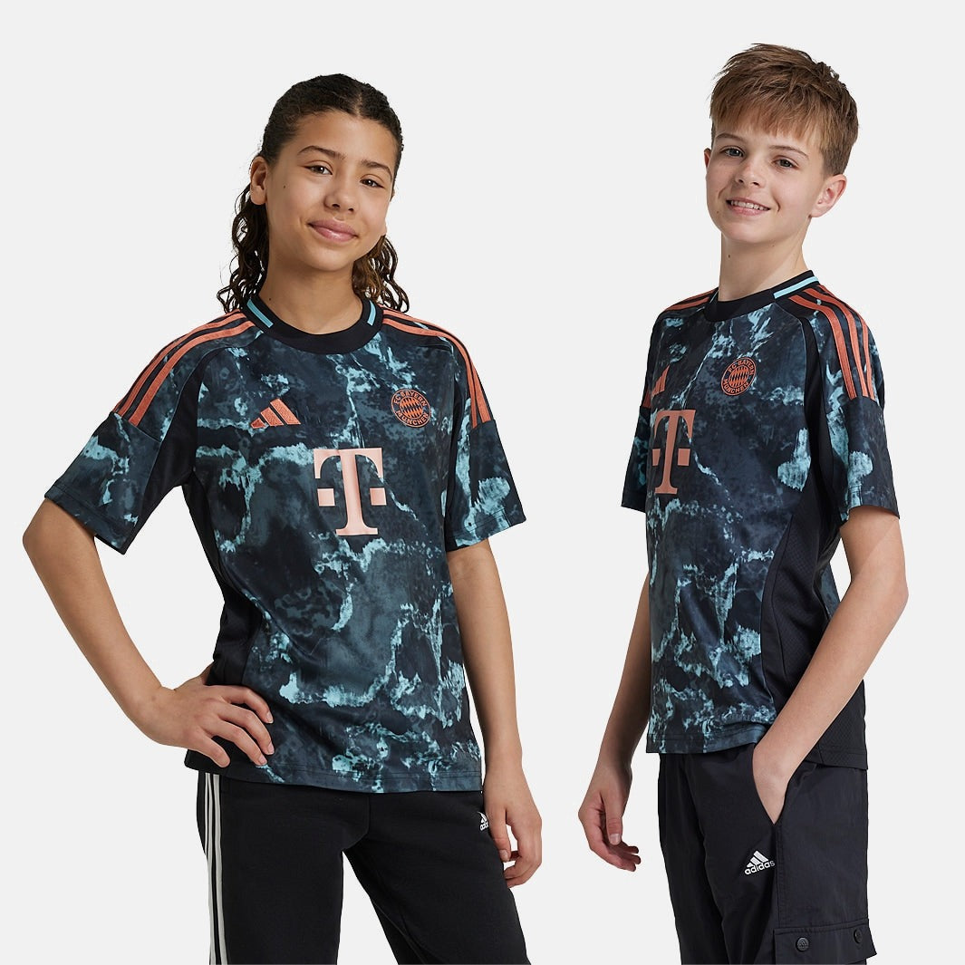 Camisa de Futebol — Conjunto Infantil Bayern de Munique 2024/25 II Torcedor