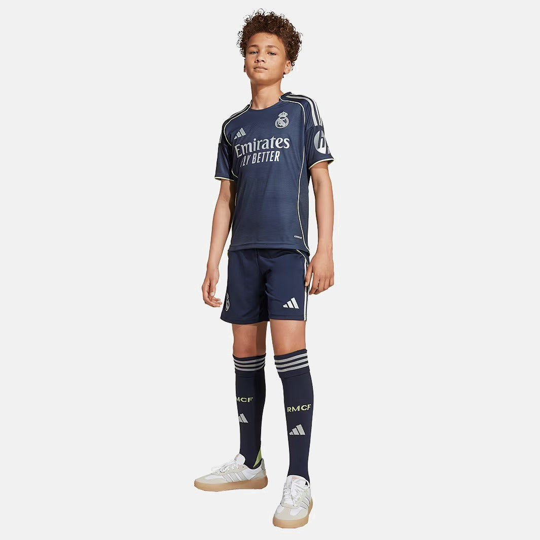 Camisa de Futebol — Conjunto Infantil Real Madrid 2025/26 II
