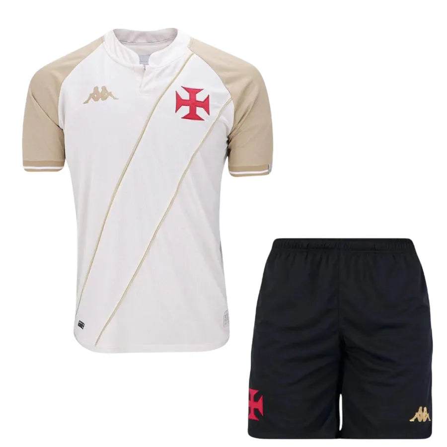 Camisa de Futebol — Conjunto Infantil Vasco III 24/25 - Bege