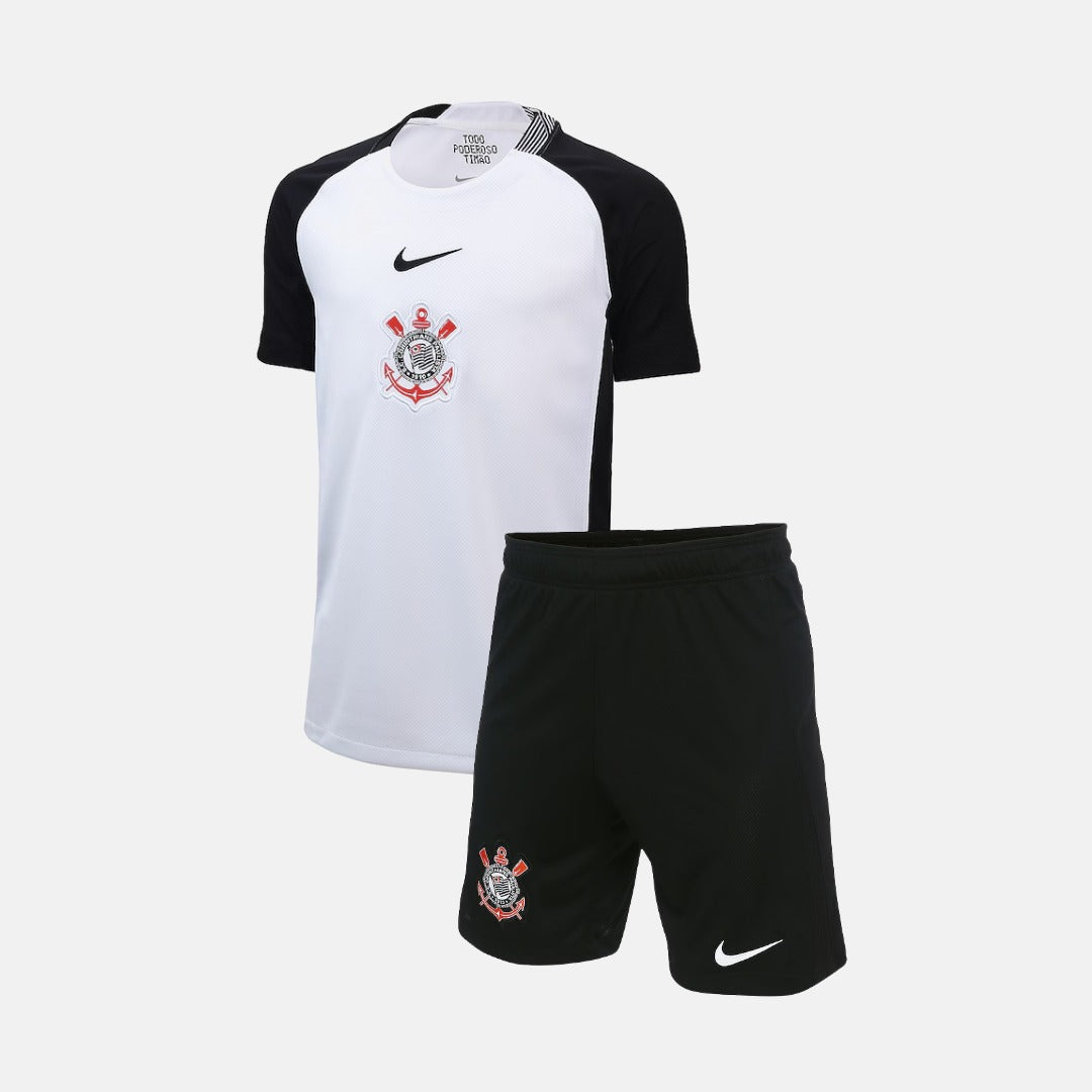 Camisa de Futebol — Conjunto Infantil Corinthians 2025/26 I